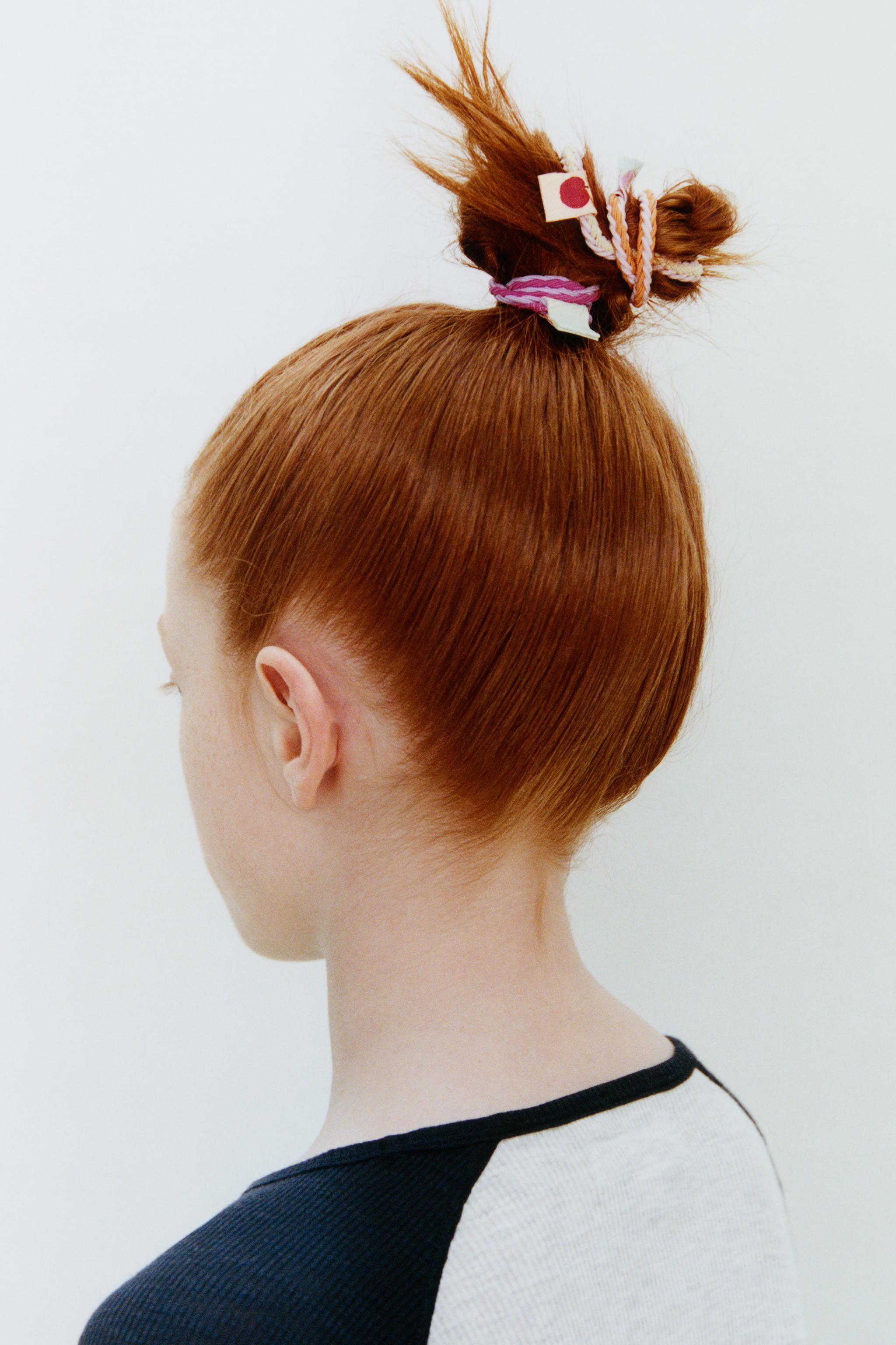 FIVE-PACK OF LABEL SCRUNCHIES